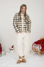 Load image into Gallery viewer, Plaid &amp; Cozy Button Down Jacket