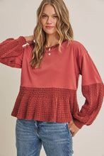 Load image into Gallery viewer, Soft Autumn Mixed Media Sweatshirt