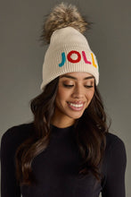 Load image into Gallery viewer, Beige Jolly Knit Pom Hat