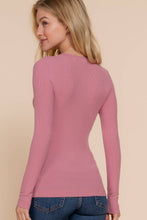 Load image into Gallery viewer, The Base Layer Long Sleeve Ribbed Top