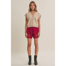 Load image into Gallery viewer, Soft Evening Satin Lace Elastic Waist Shorts