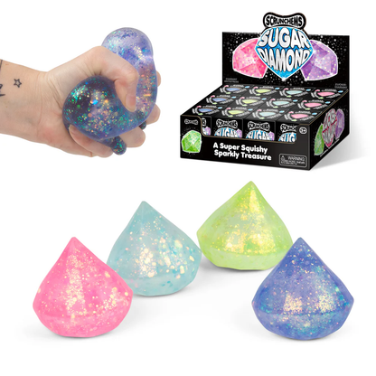 Scrunchems® Sugar Diamonds Squishy Fidget Toy (1pc) Assorted