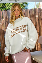 Load image into Gallery viewer, Jesus Saves Reversible Mock Neck Sweatshirt
