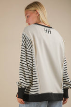 Load image into Gallery viewer, Ready for the Weekend Oversized Striped Knit Top