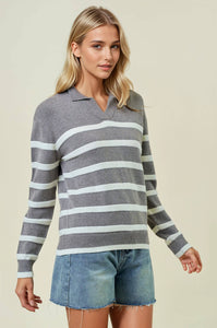 The Polo Club Striped Sweater Top