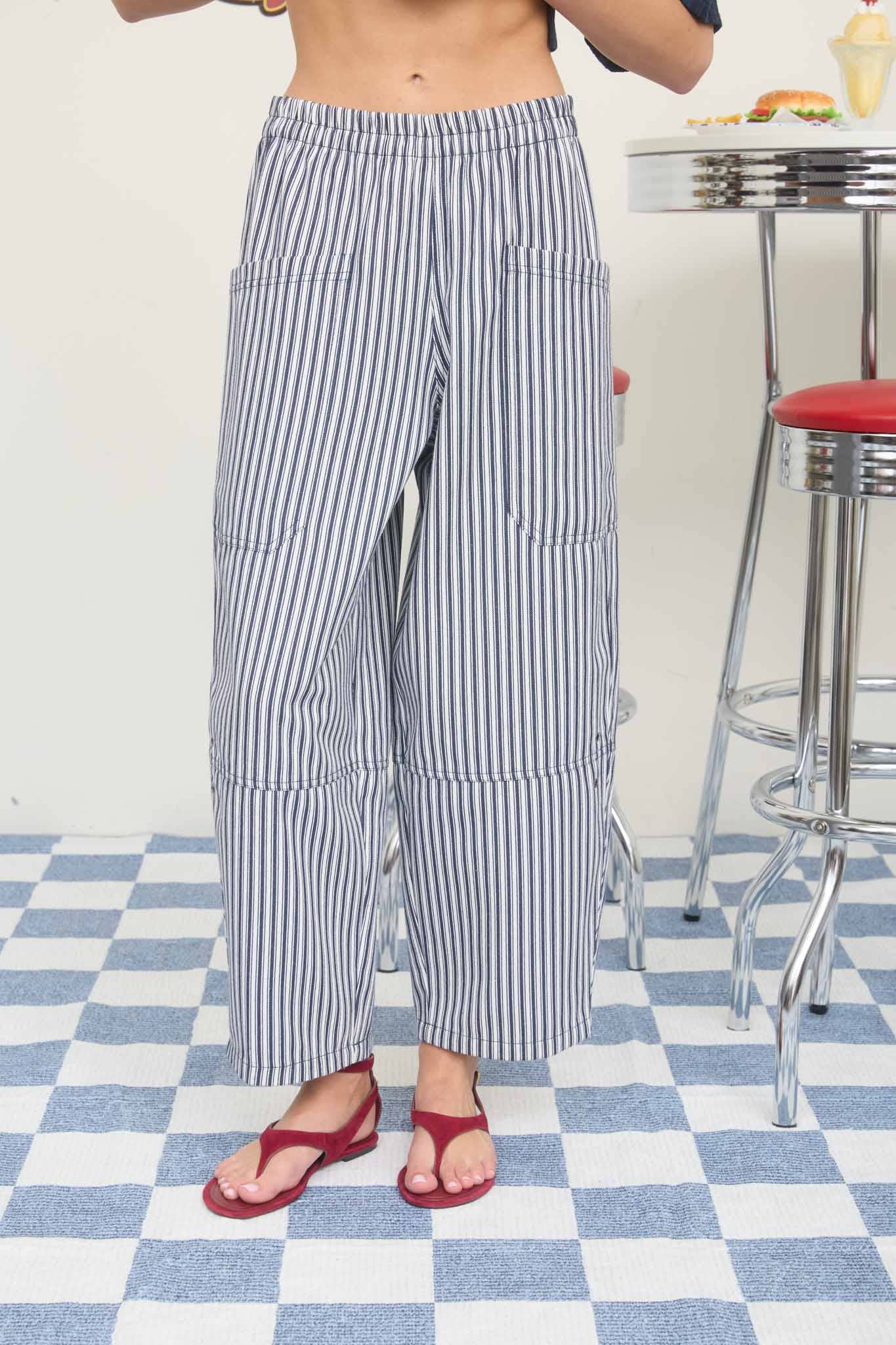 Stay Awhile Striped Wide Leg Pants