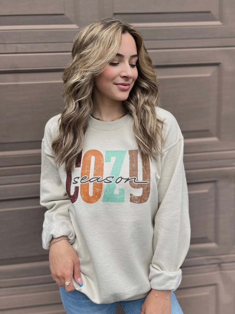 Tan Cozy Season Sweatshirt