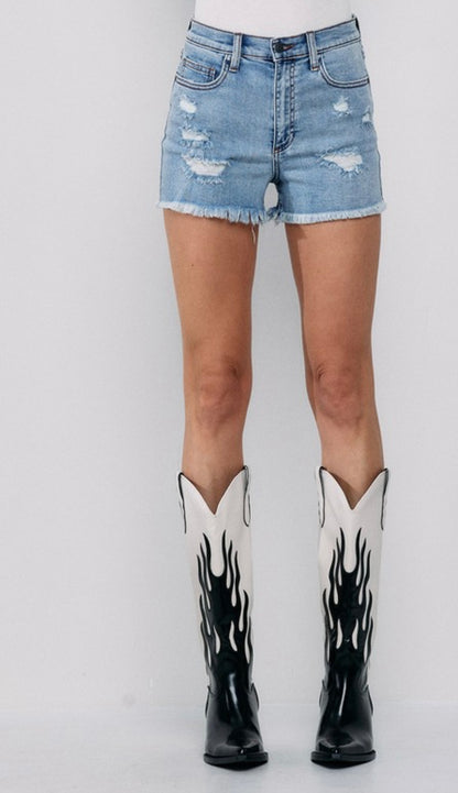 Patriotic Denim Shorts