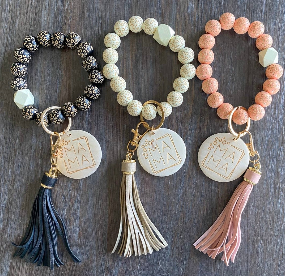 Mama Wristlet Keychain