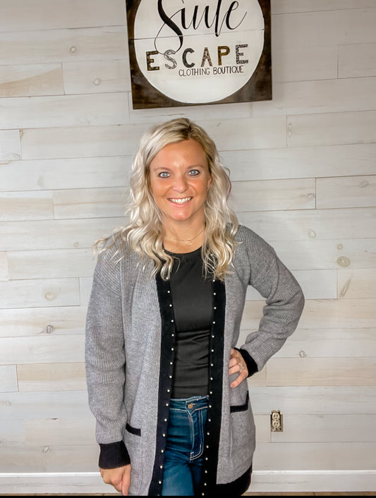 Pearl Accent Cardigan