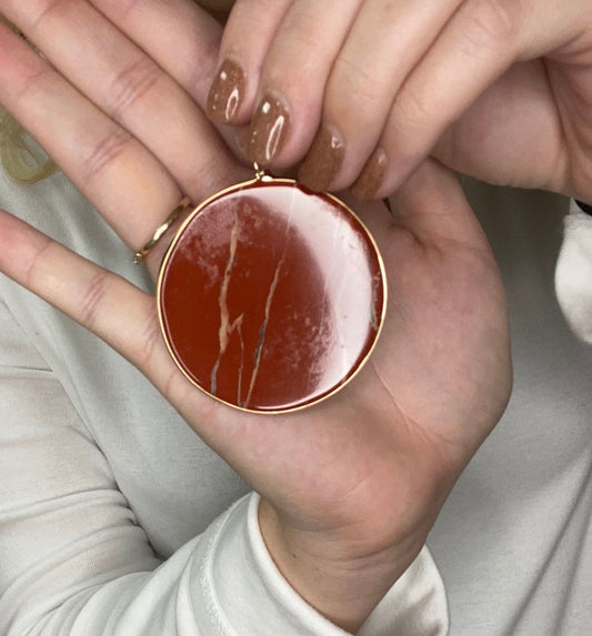 Rust Marbled Necklace