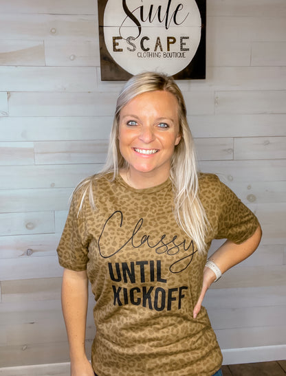 Classy Until Kickoff Graphic Tee