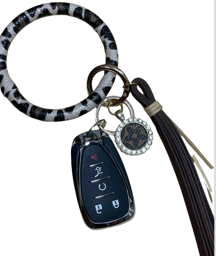 Cheetah Keyring Wristlet