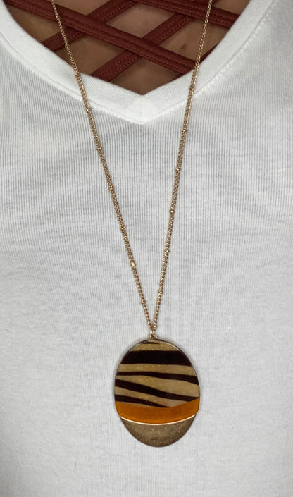 Zebra Necklace