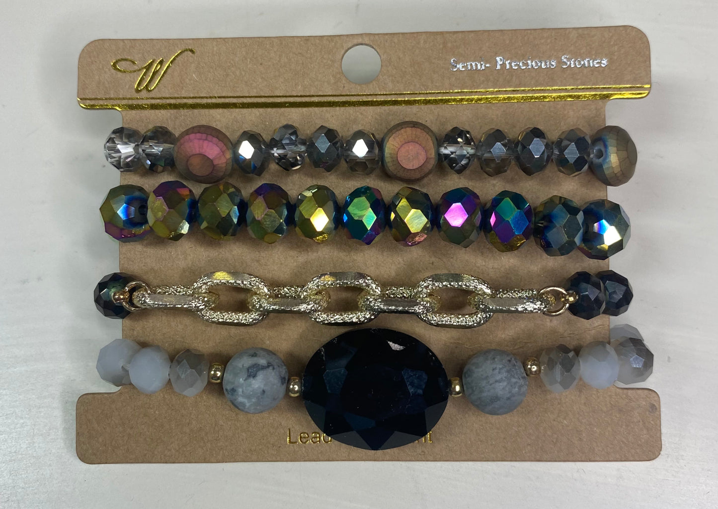 Iridescent Stack Bracelet