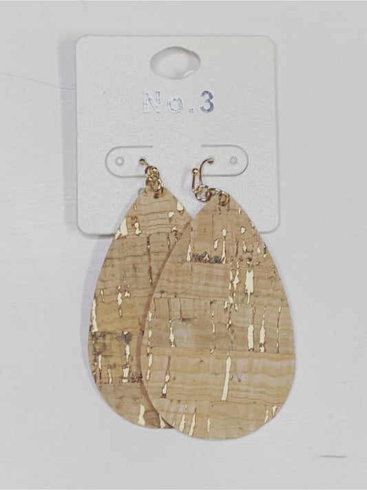 Tan Speckled Earrings