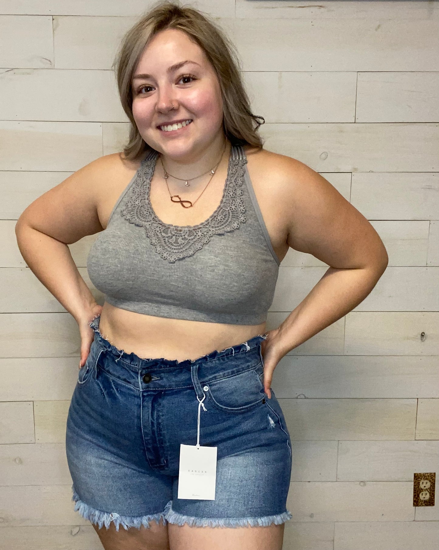 Heather Grey Bralette
