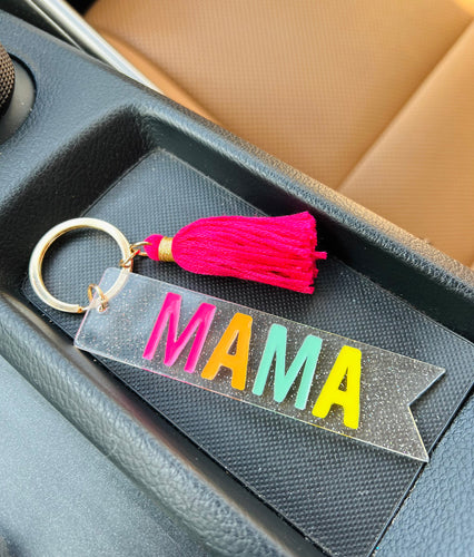 Mama Colorful Keychain