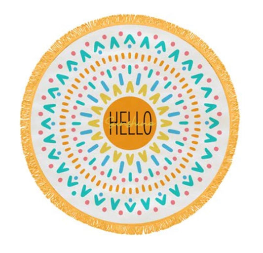 Hello Sunshine Beach Towel