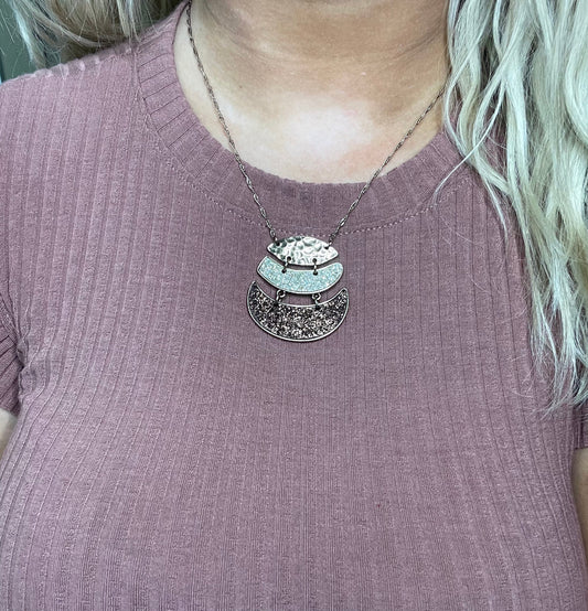Gold Shimmer Necklace Set