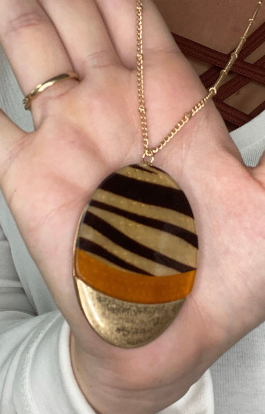 Zebra Necklace