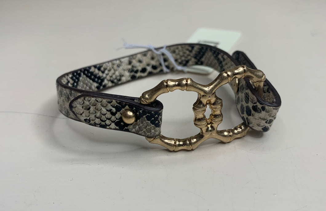 Snakeskin Leather Bracelet