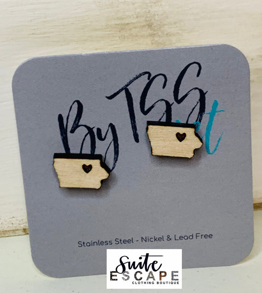 Iowa Stud Earrings