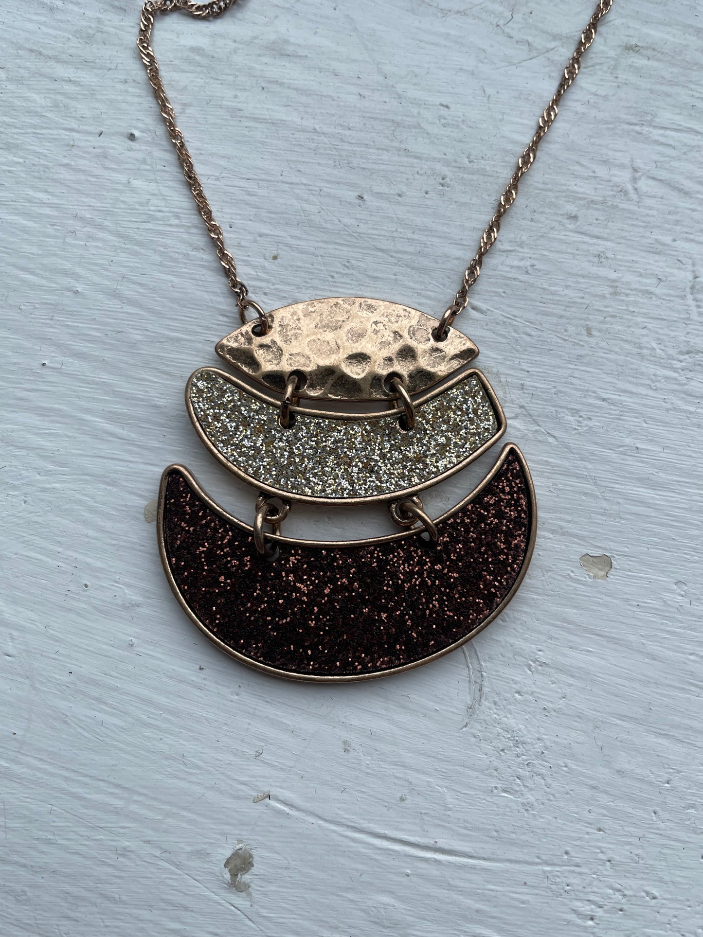 Gold Shimmer Necklace Set