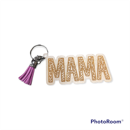 Mama Tassel Keychain