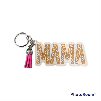 Mama Tassel Keychain