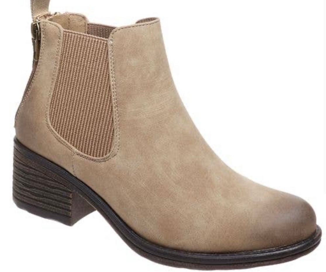 Taupe Gossip Booties
