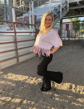 Load image into Gallery viewer, Mauve Fringed Top