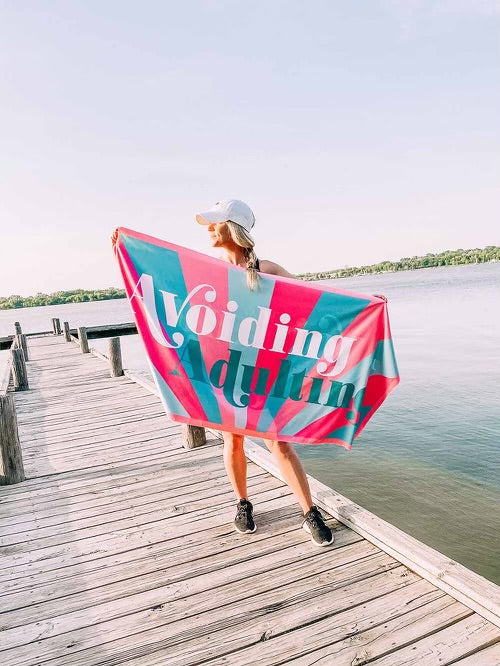 Avoiding Adulting Beach Towel