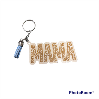 Mama Tassel Keychain