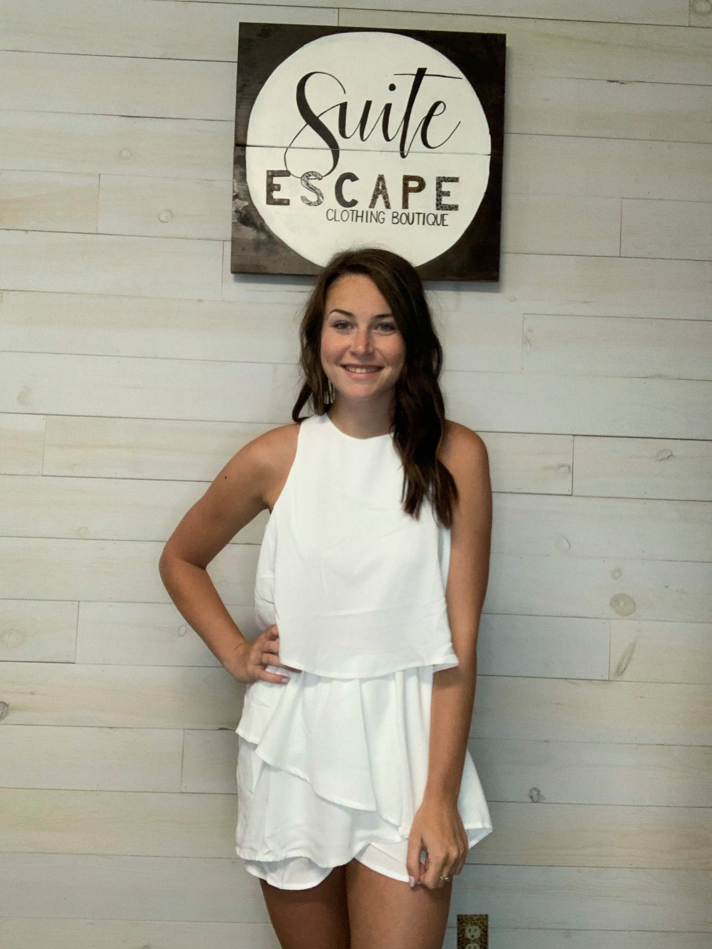 Sleeveless Layered Romper