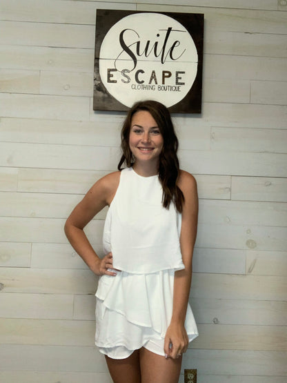 Sleeveless Layered Romper
