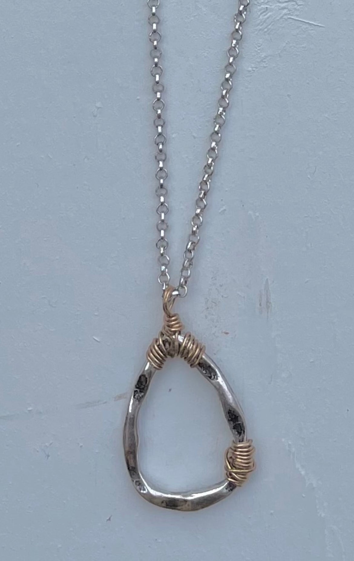 Oval Necklace with Earrings