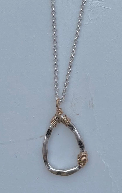 Oval Necklace with Earrings